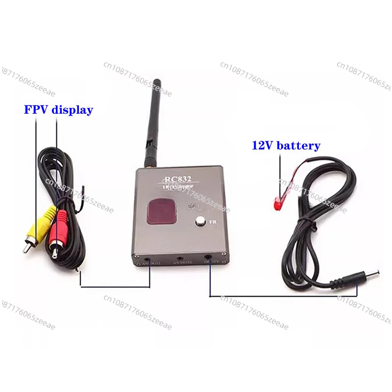 40 frequency points 5.8G image transmission 600mW FPV wireless image transmission transmitter and receiver TS832 RC832