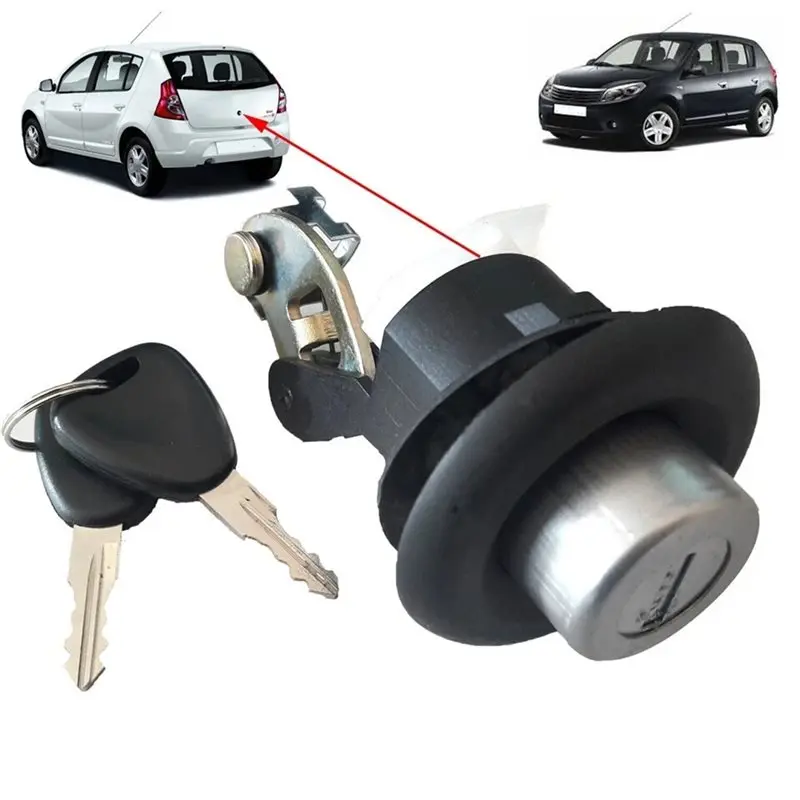 Durable-TRUNK LOCK 6001550621 With 2 KEYS For RENAULT DACIA LOGAN SANDERO Car Accessories