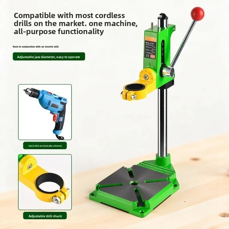 Multi-Functional Electric Drill Stand, Universal Drill Press Converter for Handheld Drill, Mini Table Drill Bracket