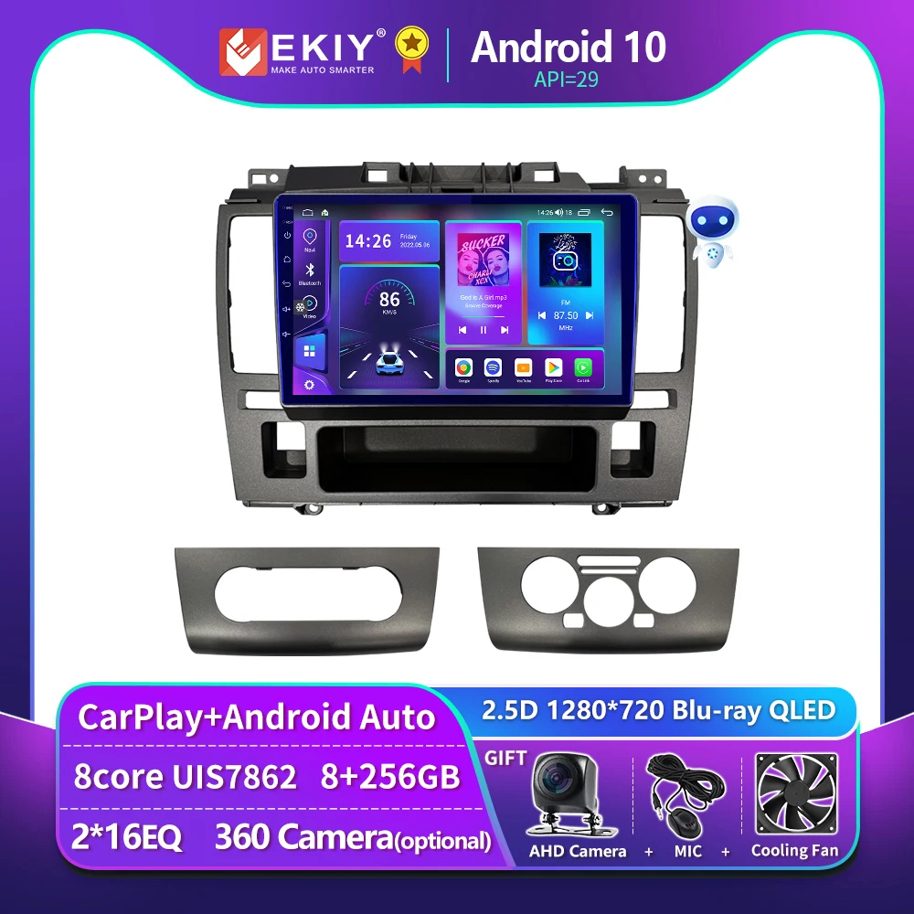 EKIY T900 Car Radio 2 Din Android For Nissan Tiida C11 2004-2013 Multimedia Video Player Navigation GPS Autoradio Stereo Carplay