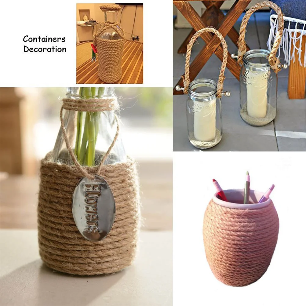 

3 Rolls Handmade Cord Burlap Twine Rope for Craft Gift Decor Adornments Jewelry Making Scrapbooking Cards Home Decor