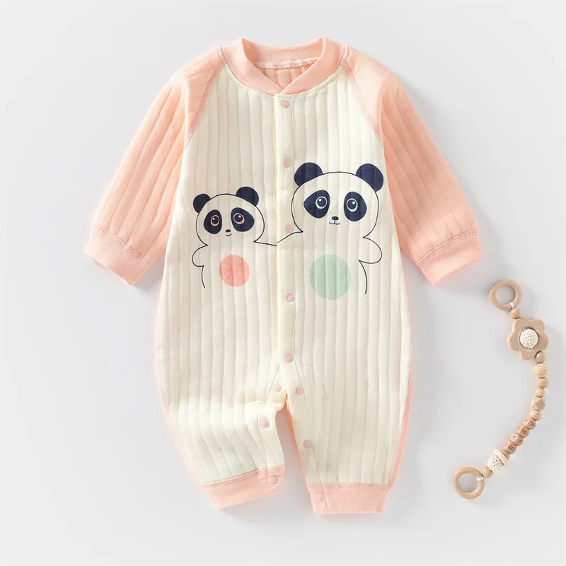 2024 Baby Clothes Girls Boys Bodysuits Spring and Autumn New kids Fashion Cute Jumpsuit Children Indoor and Outdoor Crawling