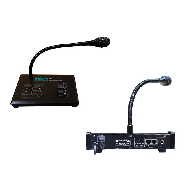 Public Address System 6 Zones Multiple Zone Desktop Gooseneck Remote Paging Microphone