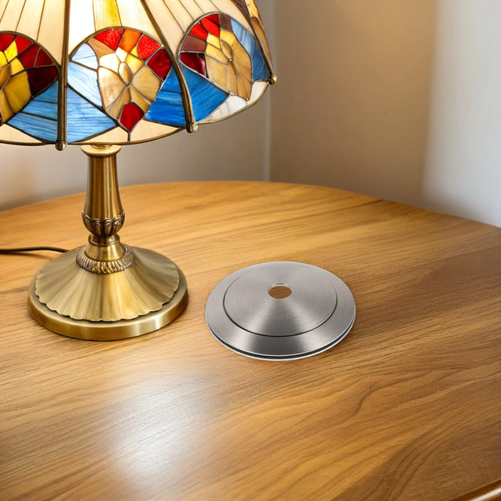 Metal Lampshade Ring Adapter Stainless Steel Copper Finish Lamp Shade Replacement Washer Gasket Table Pendant Floor Lamp