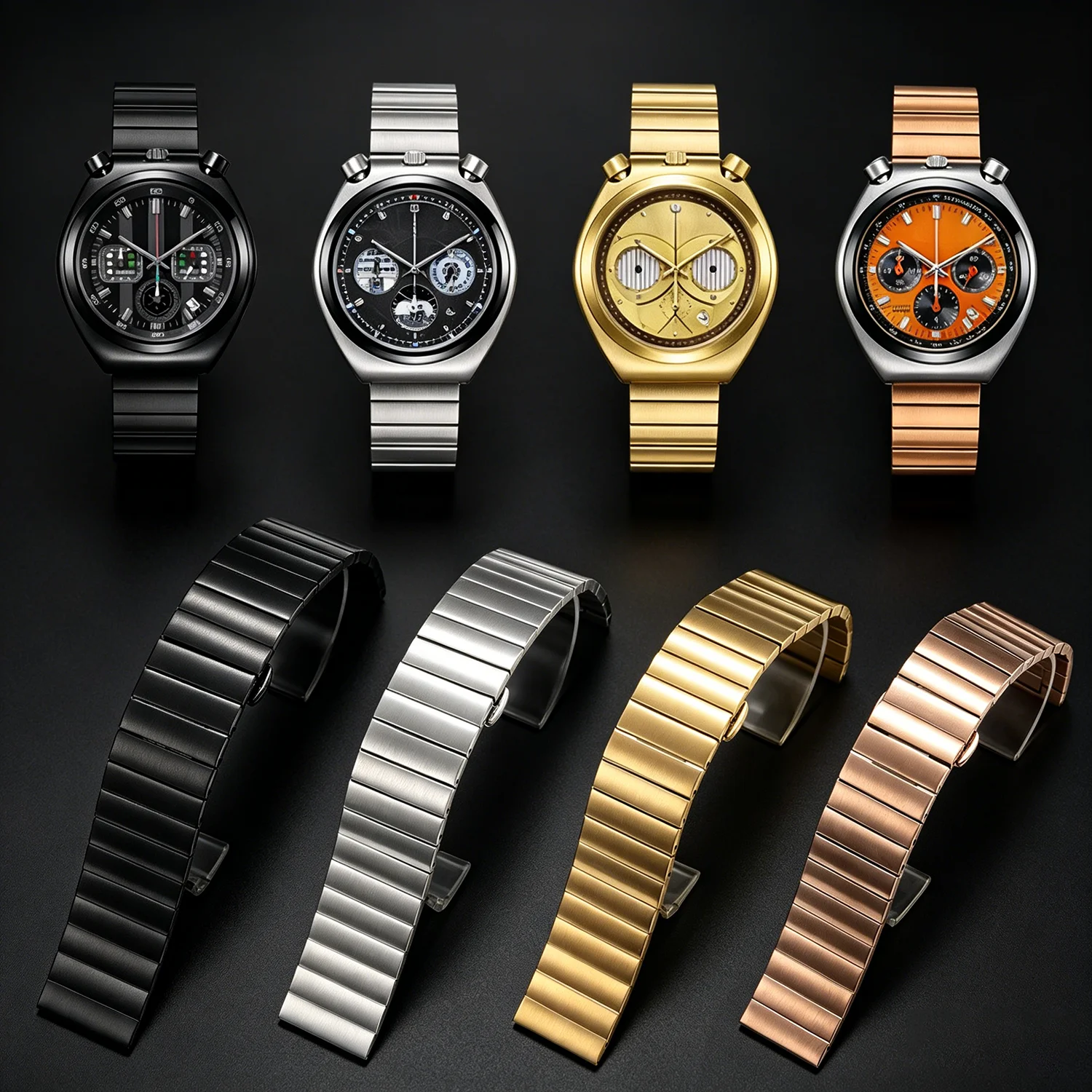 

316L Stainless Stain Watch Strap For CASIO SEIKO CK TISSOT CITIZEN SAMSUNG Galaxy Smart Watch Band 18mm 20mm 22mm Metal Bracelet