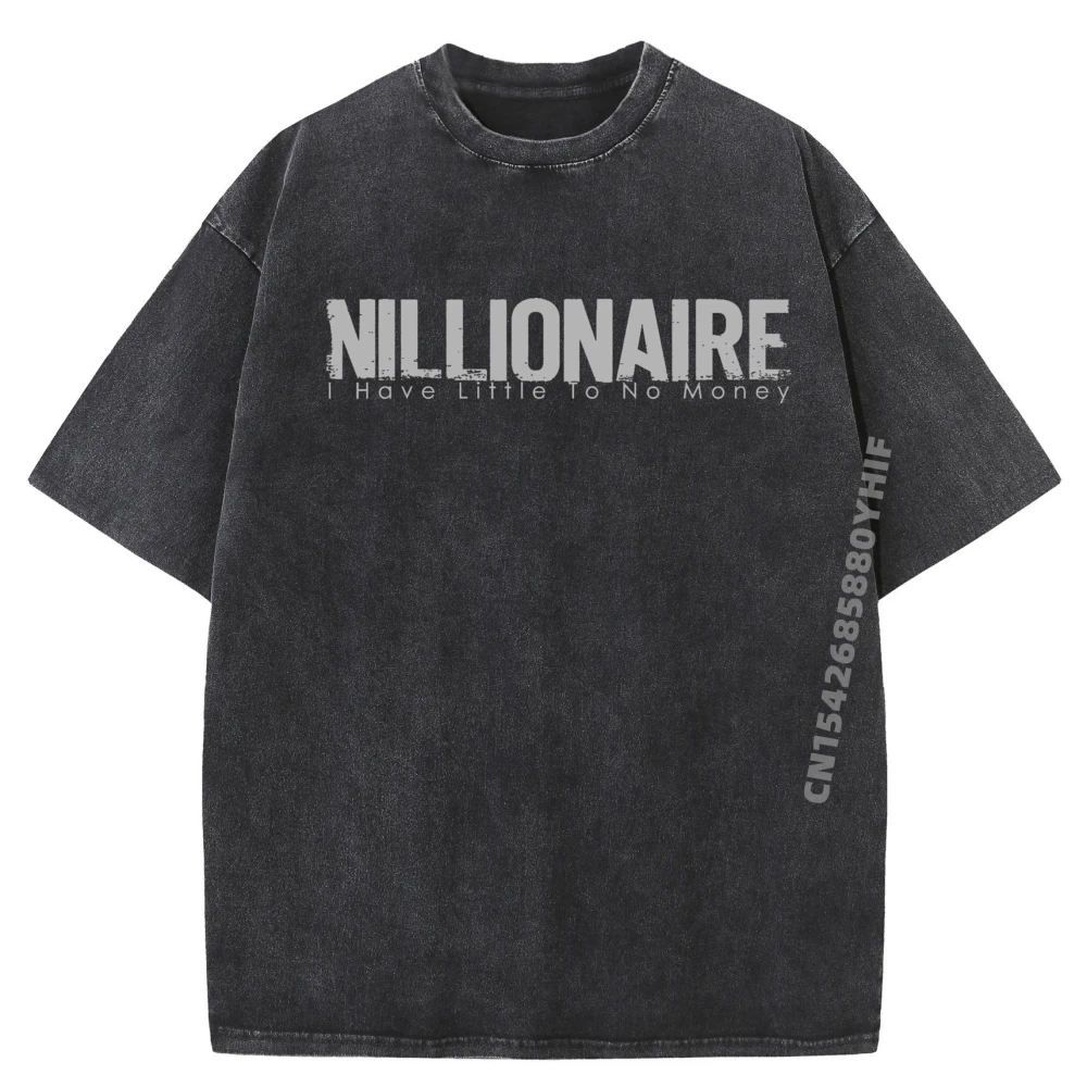 

Забавный Nillionaire I Have Little To No Money Help Me I Im Poor Графические рубашки Мужчины Женщины Негабаритная мытая футболка для мужчин Винтаж