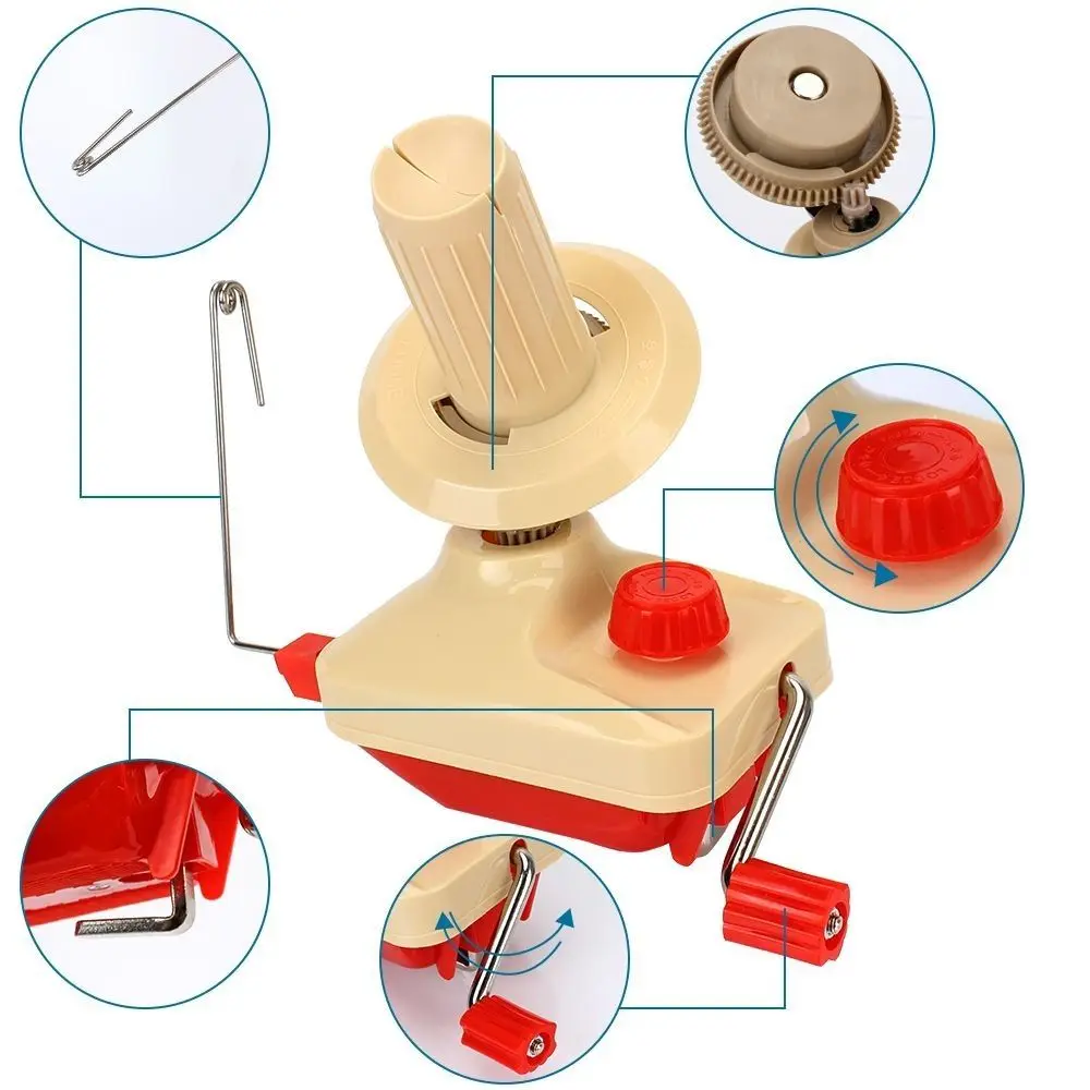 DIY Simple Sewing Kit Wool Hand Making Hand Operated Wool Winder Holder Winding Machine Manual Wool Winder Knitting Machine