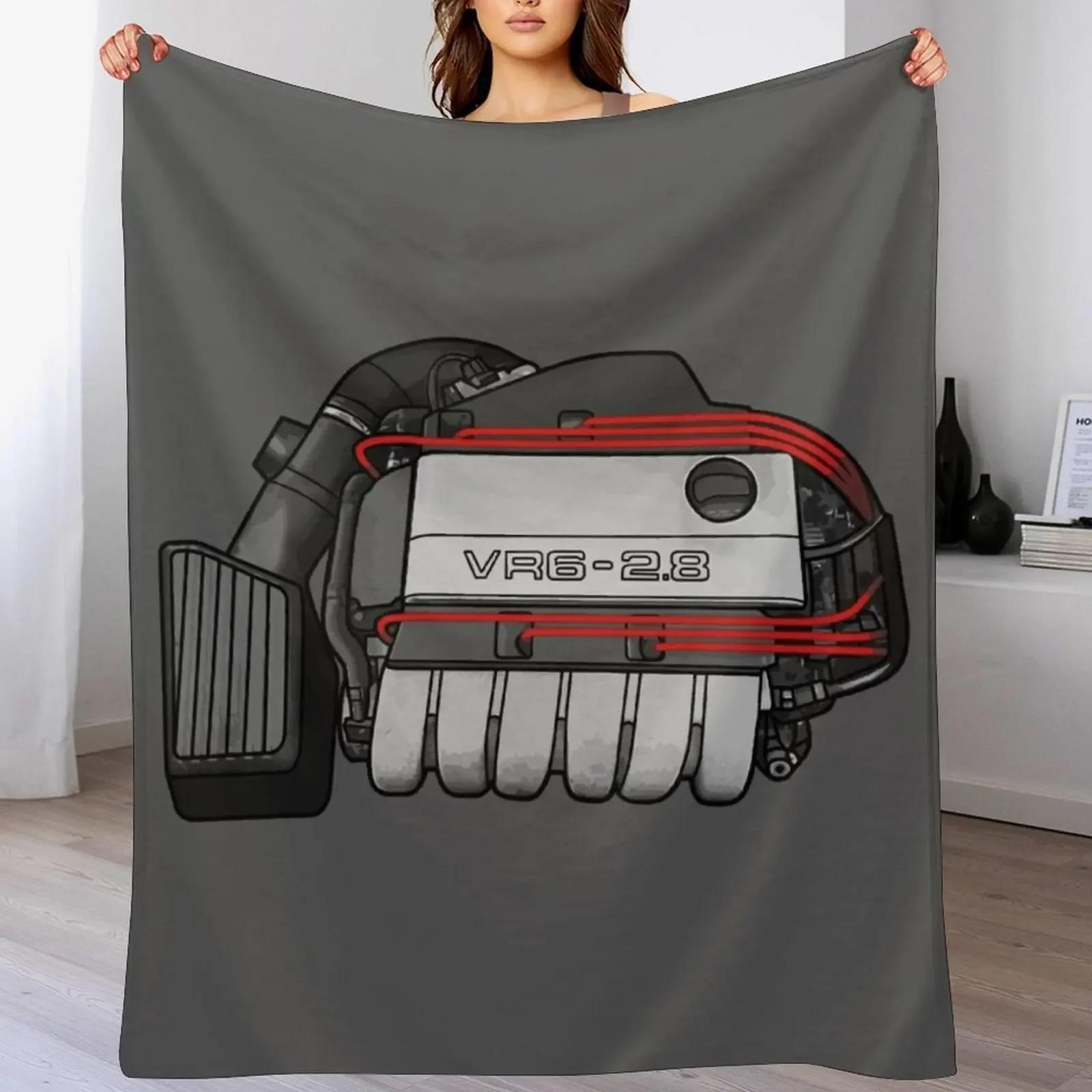 

VR6 2.8 Top Throw Blanket Warm Napping Blanket for Office Couch Bed