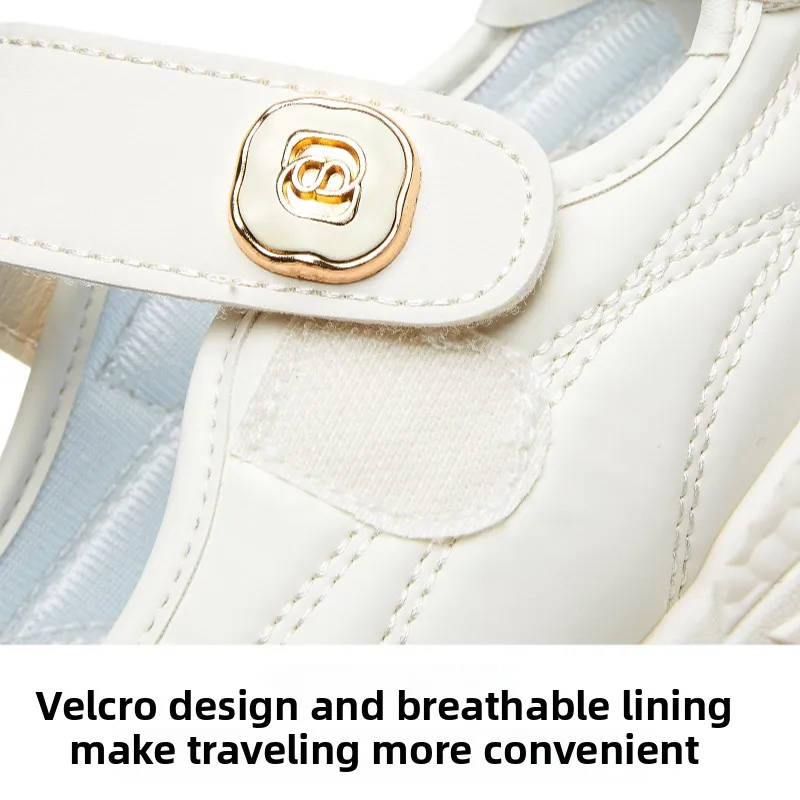 Women Mesh Mary Jane Sneakers Breathable Hook Loop Flat Shoes Light Soft Sole Comfort Walking Casual Sports Shoes view 4
