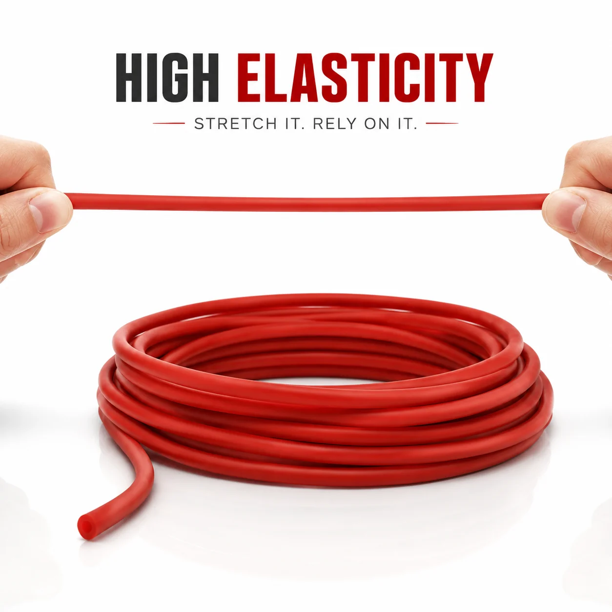 ID1.6/1.7/1.8/2/3mm Red Natural Latex Hose, Non-toxic and Odorless Fluid Delivery Pipe, Natural Latex Pipe.