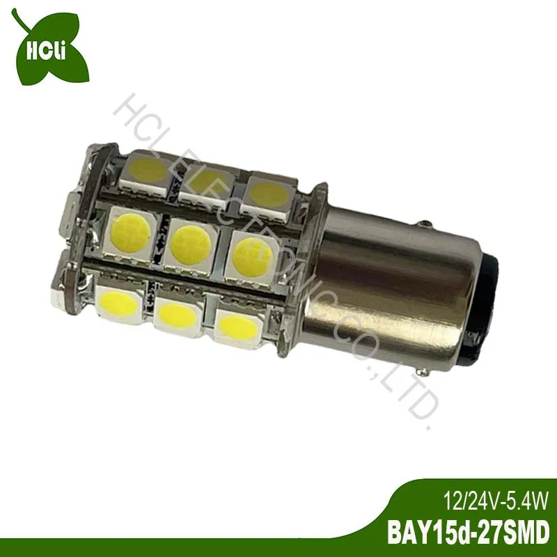 12V 24V BAY15d BAZ15d 1157 P21/5W P27/7W PY21/5W Car Led Tail Rear Bulb Stop Brake Light Navigation Lamp free shipping 100pc/lot