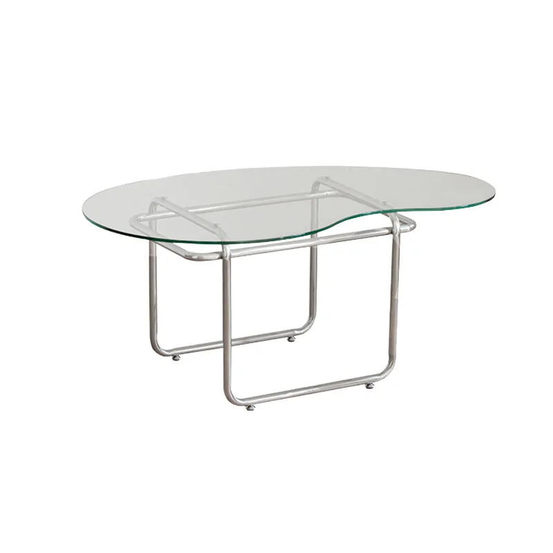 Windshield coffee table Nordic retro small apartment transparent edge modern simple