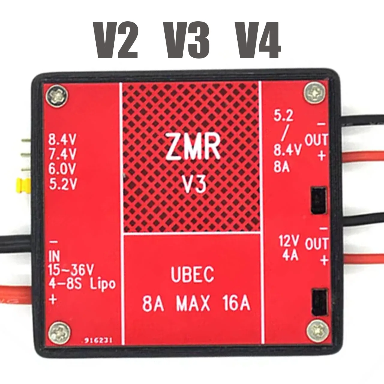 RCクワッドコプターfpvレーシングドローン,スペアパーツ,デュアル入力電圧,2-6s lipo,4-8s bec,v1,v2,v3,zmr,8a