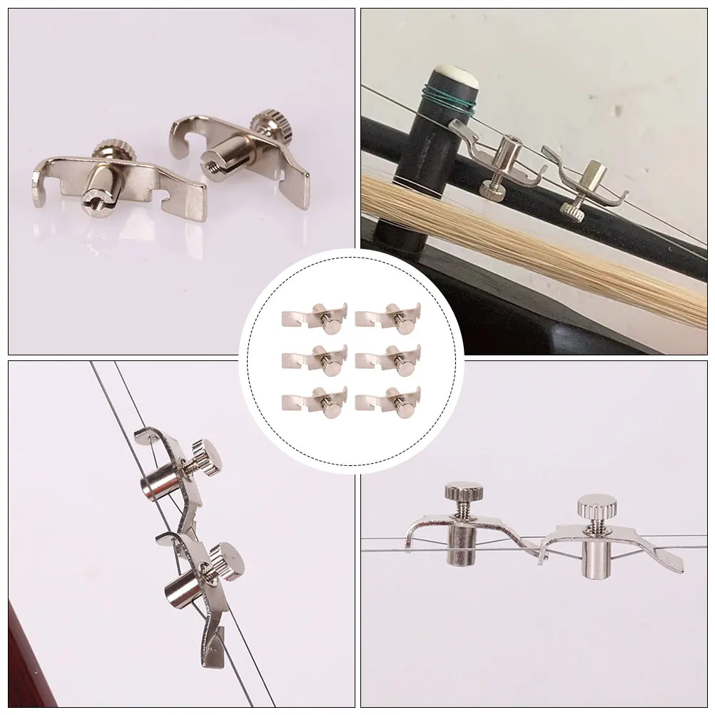 

6 Pcs Fine Erhu Tuner Adjusters Professional Strings Tuners for Musical Instruments