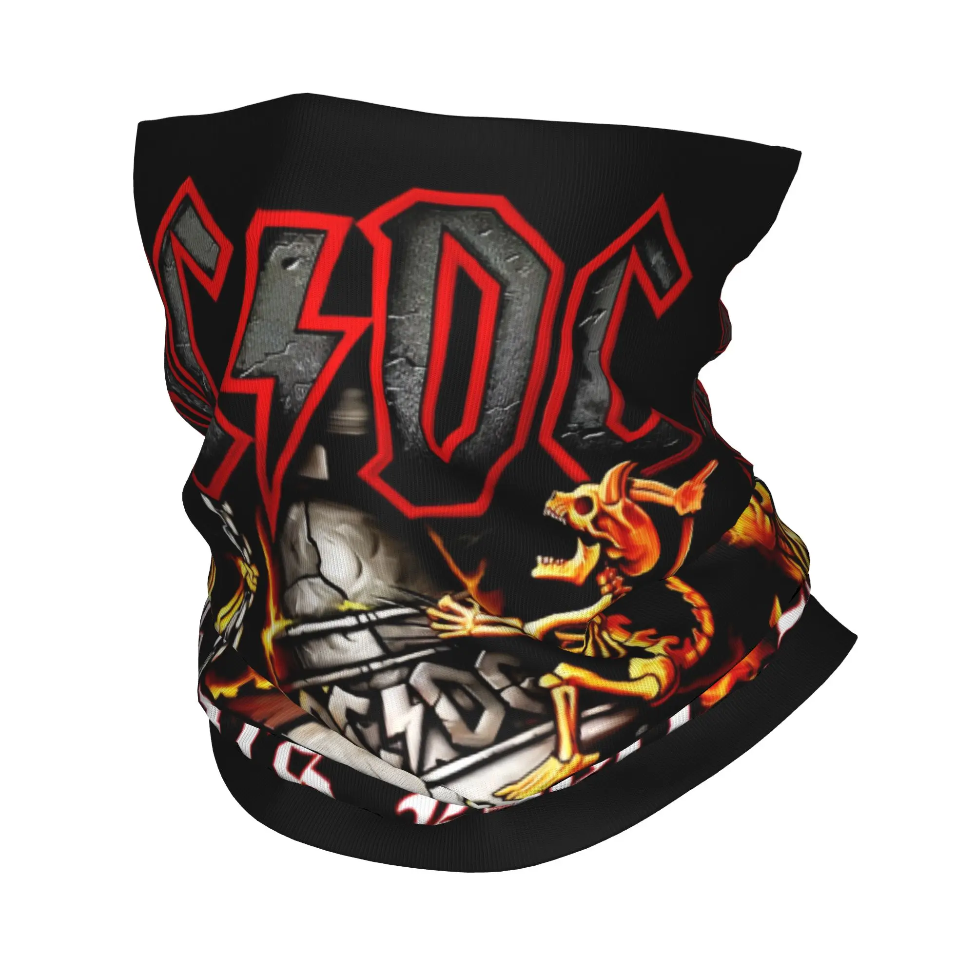 

Пользовательские AC DC Rock Roll Band Punks Бандана Зимняя грелка для шеи Женский ветрозащитный шарф для лица для пеших прогулок Гетры Повязка на голову