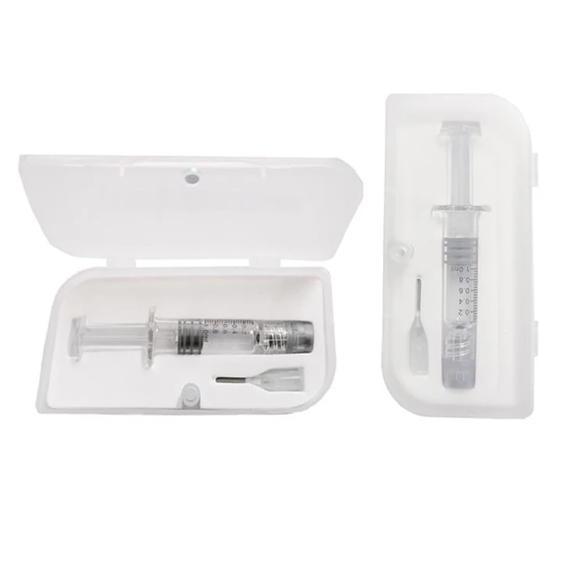 1PC 1ml Reusable Heat-resistant Luer Lock Glass Syringe Borosilicate Glass Prefillable Syringe With Box For Cartridge Injections
