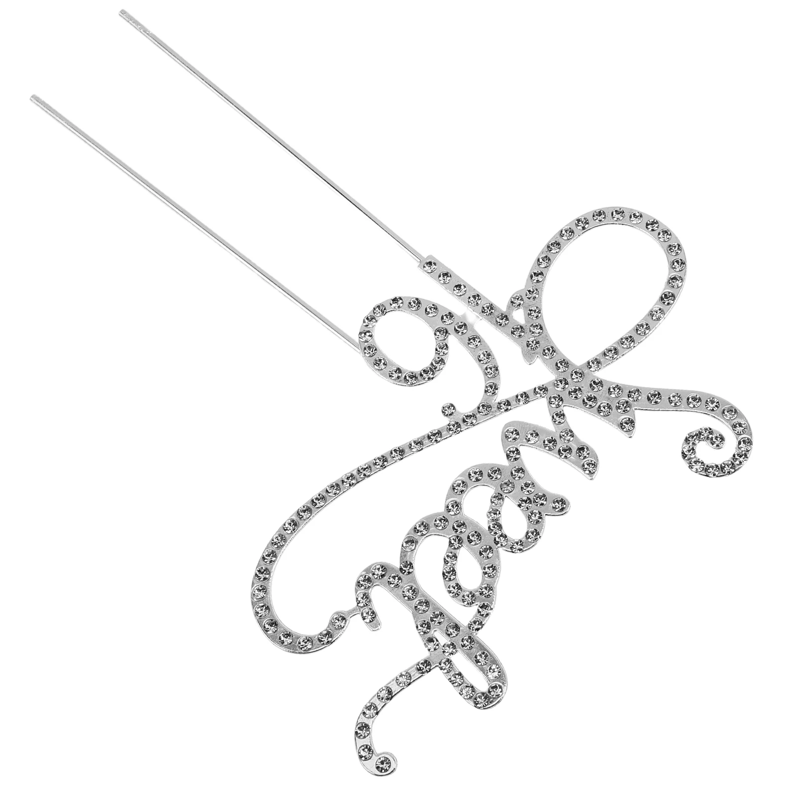 

16 Cake Topper Hard Alloy Construction with Crystal Shine Ideal for Birthday Anniversary Celebration Decoration