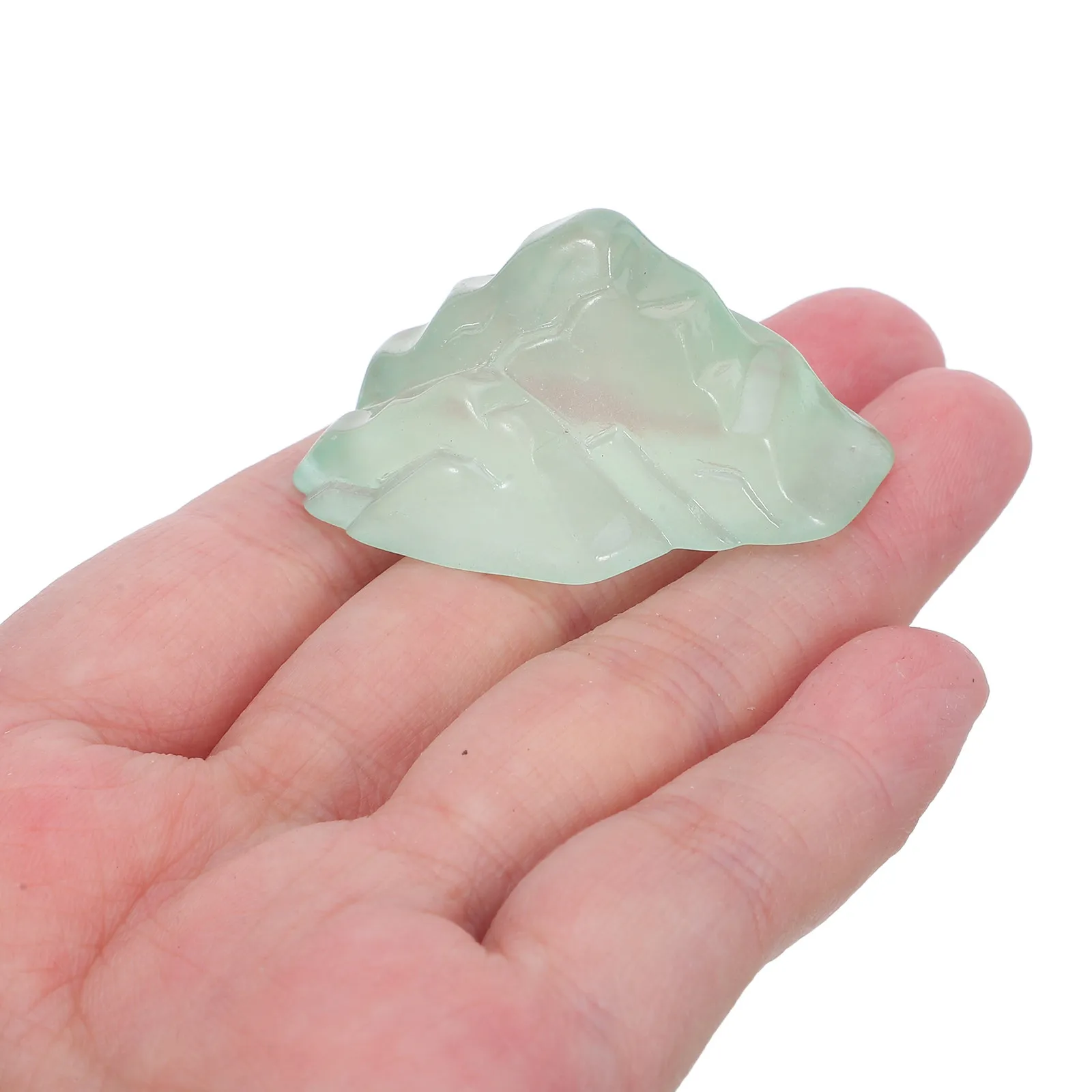 24Pcs Mini Iceberg Resin Sculptures Realistic Snowy Mountain Ornaments Winter Scene Floeberg Decor Aquarium Office Table