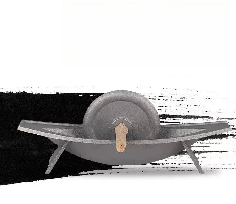 Chinese medicine roller  roller groove medicine ship cast iron medicine twist groove tool grinder