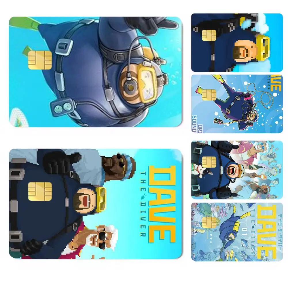 game 2026 DAVE THE DIVER Print Throw Credit Card HD Stickers Premium matte film effectively prevents fingerprints,daily abrasion