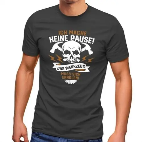 T-Shirt Handwerker Heimwerker Spruch lustig Totenkopf Skull Werkzeug