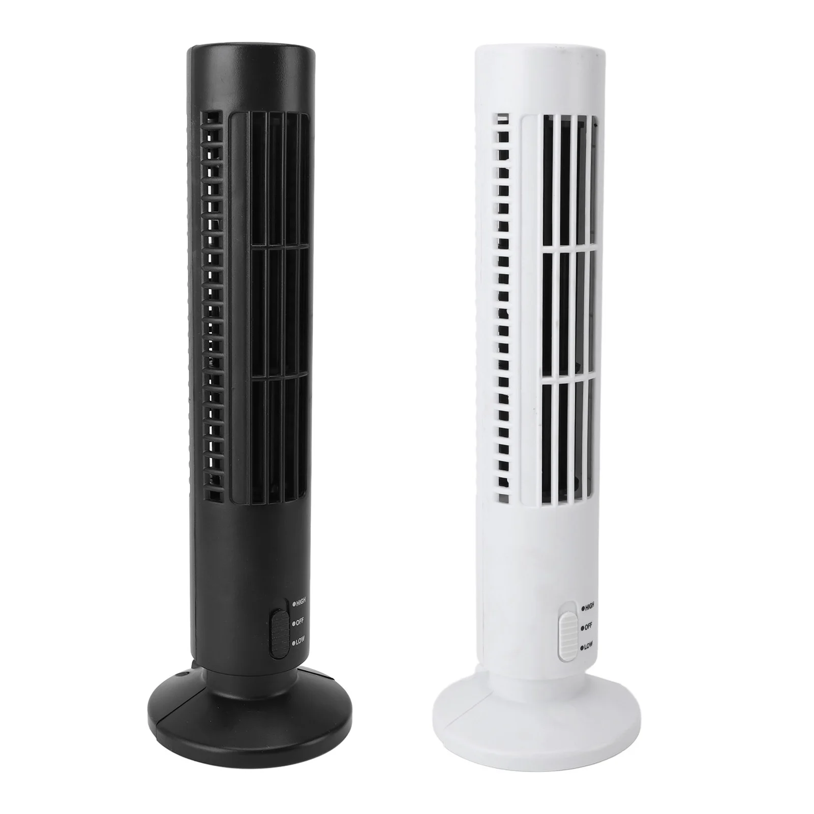 مروحة برجية مدمجة بدون أوراق، محمولة، تبريد هادئ، 2 تروس، مروحة برجية خالية من الشفرة لسطح المكتب