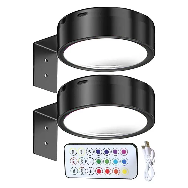 

Picture Lights For Wall LED USB Rechargeable Art Lamp Magnetic Remote Control Picture Light With 3 Color For Living Room Hallway
