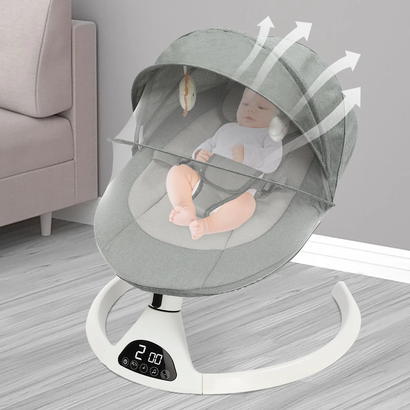 Elektrische Babys chaukel für Baby Ruhe stuhl Schaukel stuhl mit Bluetooth Musik Fernbedienung Kinder bett