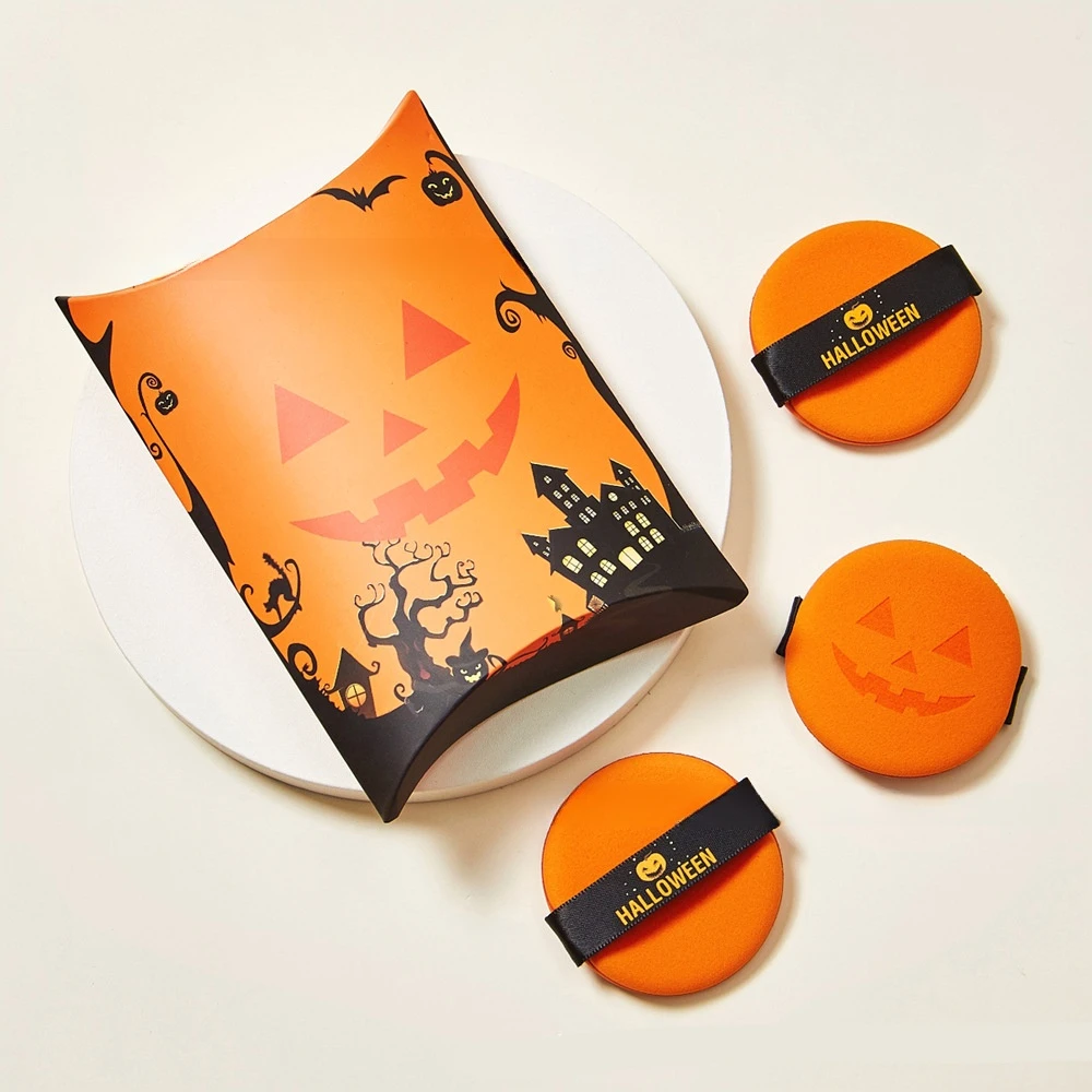 Halloween Bat Witch Pumpkin Cushion Puff