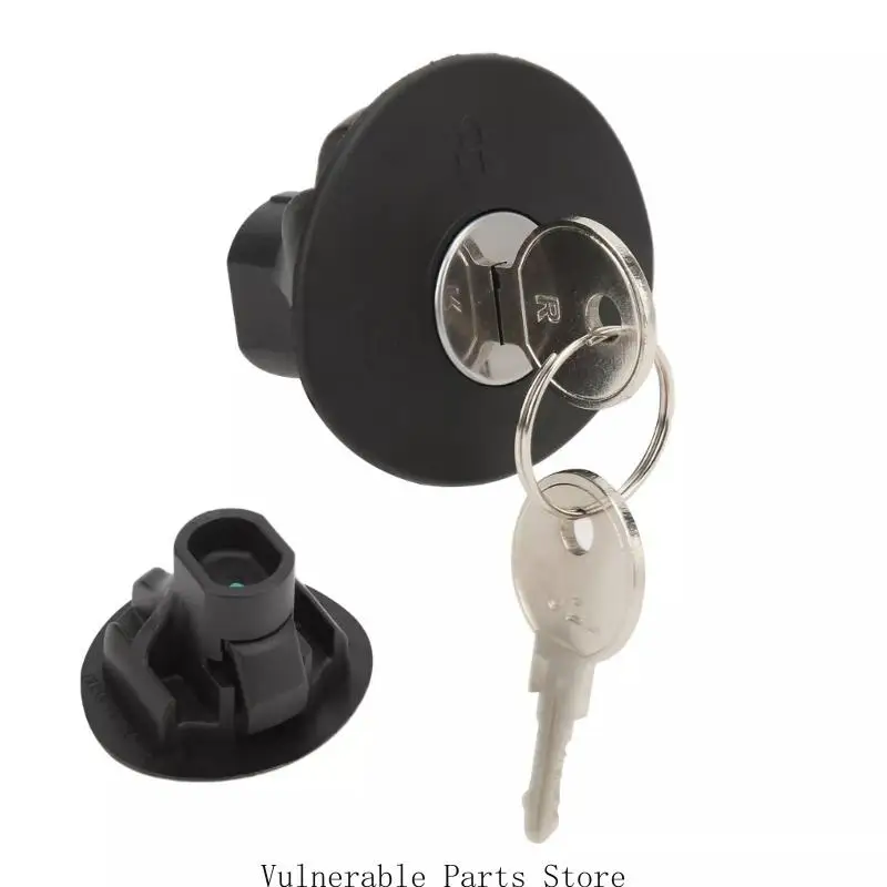 Weather Resistant Plastic Gas Cap with Keyed Locks 8U5Z9C268B Weather Resistant Fuels Tanks Cover Easy to Use for Vehicle