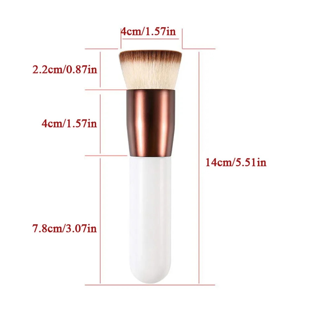 Fashion Chubby Pier Foundation Brush Flat Cream Makeup Brushes Professional Cosmetic Brush Highlight Brush Loose Powder Brush