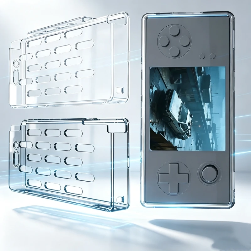 Heat‑Dissipating TPU Case for GKD 350H Ultra Shock‑Absorbing Anti‑Scratch Retro Game Console Accessories