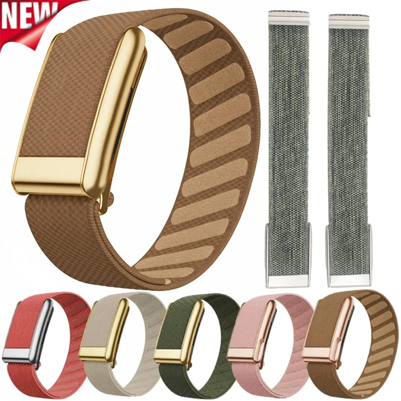 Neues Nylon-Armband für Whoop5.0, Gurt für WHOOP5.0MG, Gewebtes Elastisches Sportarmband mit W-Logo, Gewebte Elastische Whoop-Ersatzbänder