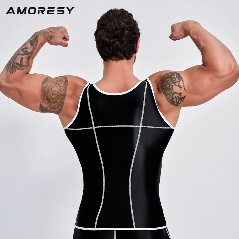 AMORESY Uranus series spandex tight sports hurdle vest Pants