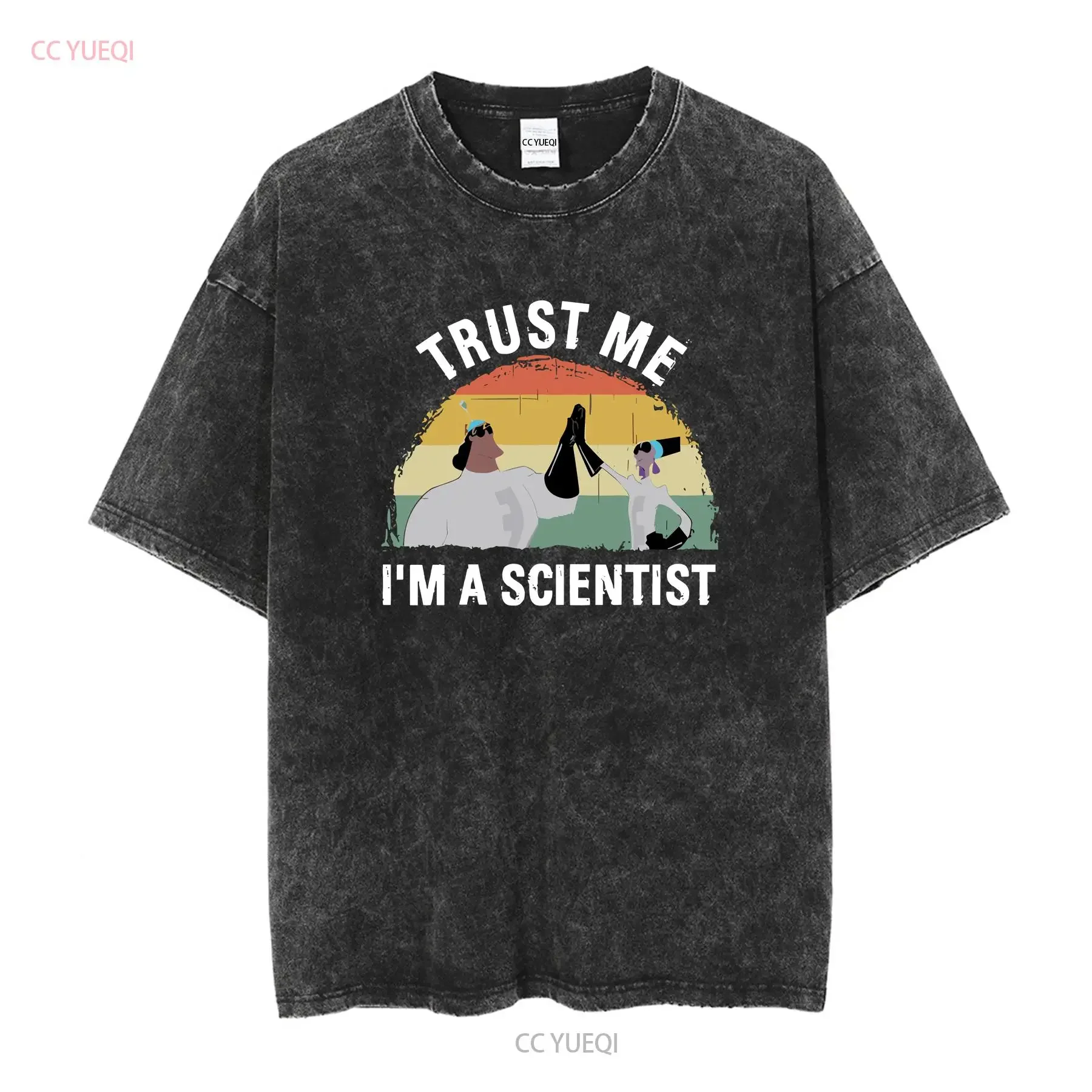 Yzma And Kronk Trust Me I'm A Scientist Vintage Retro T Shirt Matching Family Great Ideas long or short sleeves vintage Washed