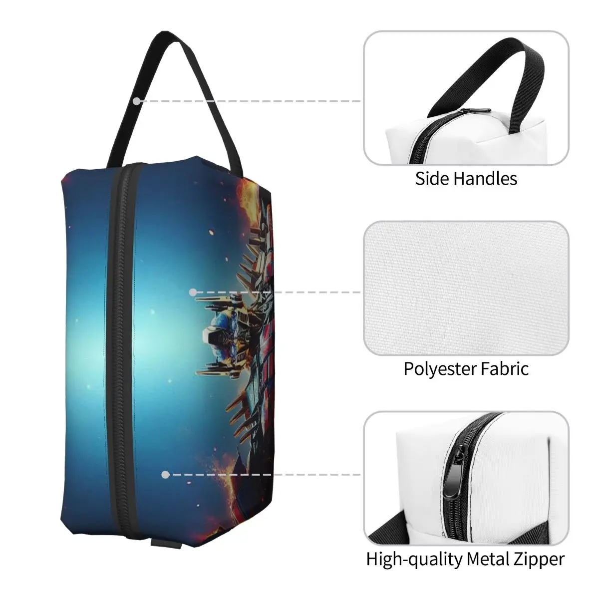 オプティマスプライム化粧バッグ化粧品オーガナイザー収納 Dopp キットトイレタリー化粧品バッグ女性美容旅行鉛筆ケース