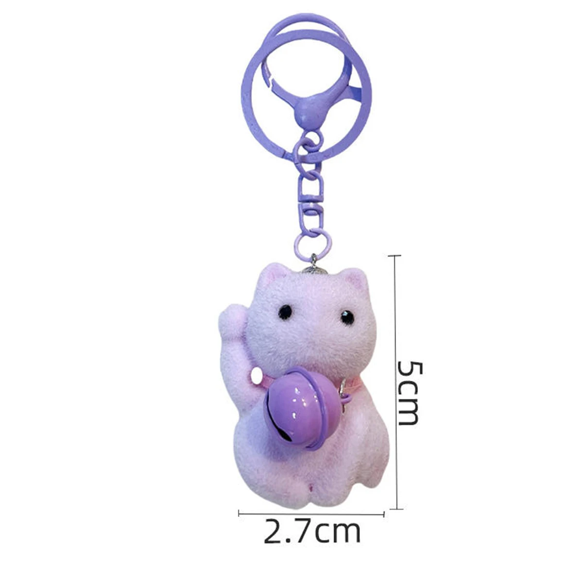 Japanse stijl schattige massaal bel Wenkende kat sleutelhanger hanger cartoon huisdier kat tas decoratie hanger verjaardagscadeau