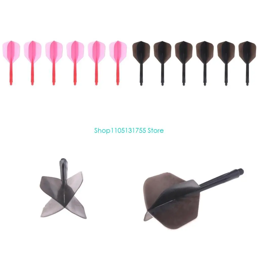 

K0EF 4.5mm 2BA Soft Screw In-One Flight Anti-Drop Darts Flights 6 Colors