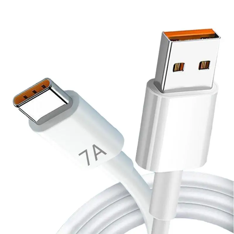 

7A 100W USB Type C Fast Charging Wire Quick Charge USB C Phone Charger Data Cord Phone Charging Cable Bendable USB Data Cables