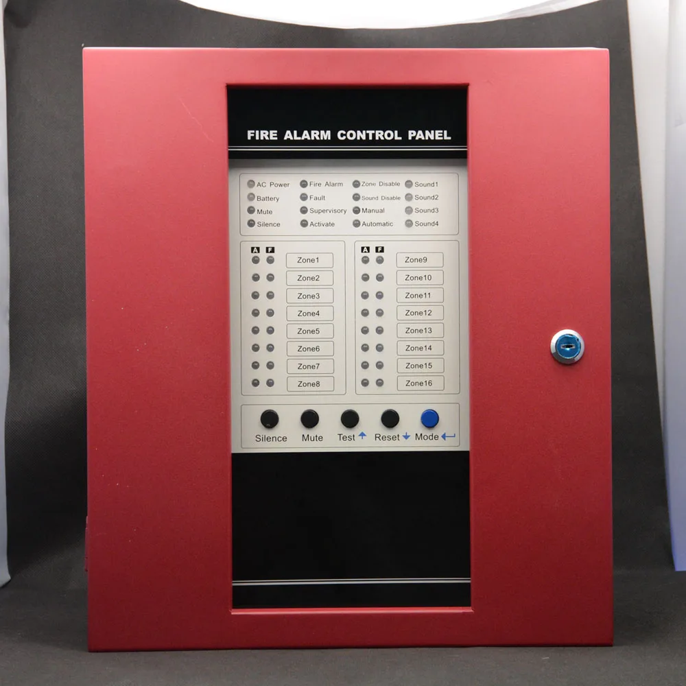 Conventional Fire Alarm Control Panel 4 Zones Security Protection Easy Installation English Manual Alarm System Smoke Detector
