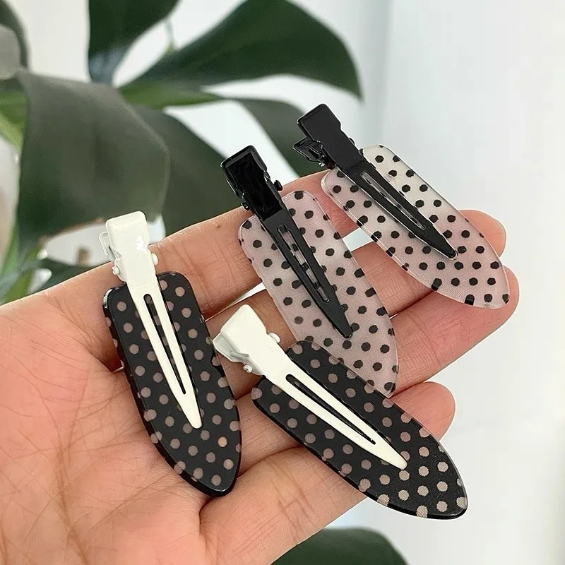 

Cute Polka Dot Hair Clip for Women Girls Party Wedding Duckbill Clip Bangs Styling Tools Kawaii Hair Accessorie Fashion Headwear