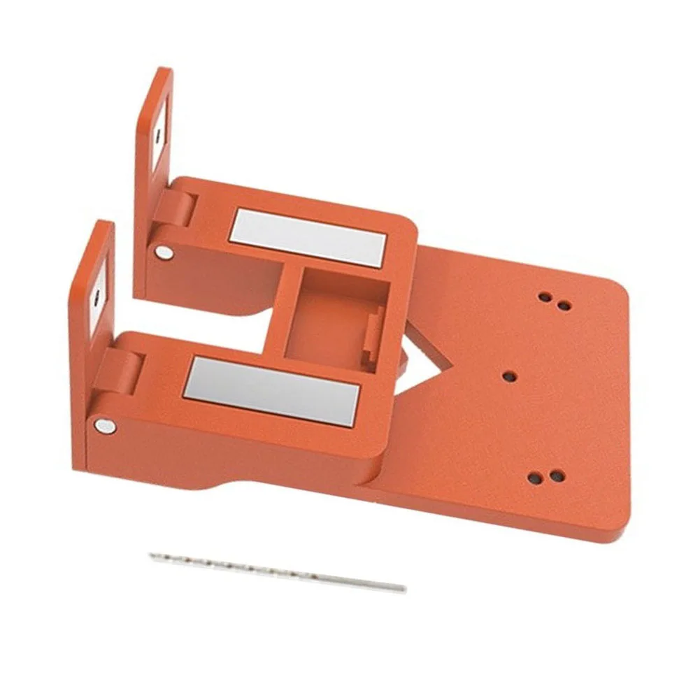 DIY Installation Cabinet Hinge Jig Precise Drilling Alignment Tool Assembly Jig Precise Positioning Pre-set Guide Grooves