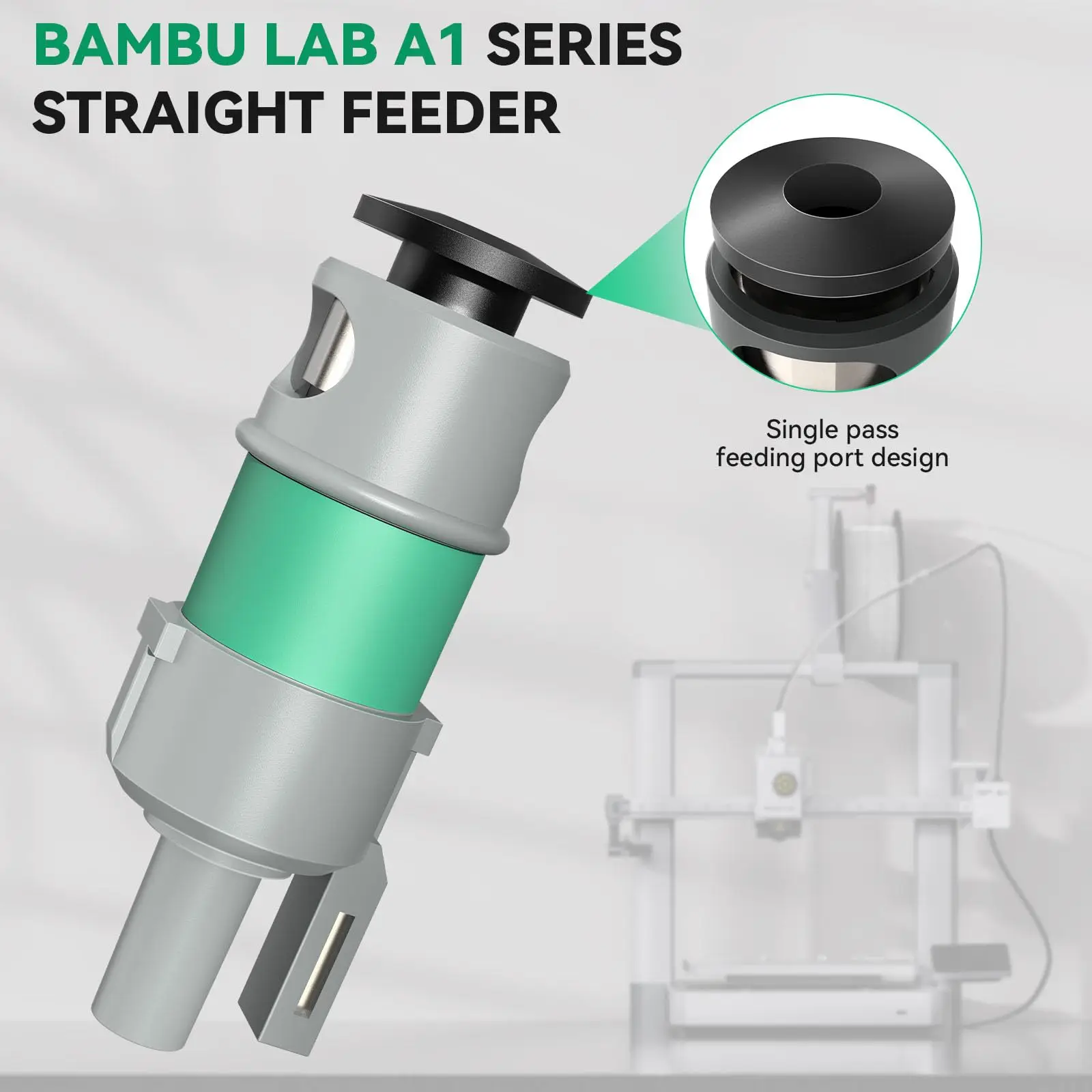 Für Bambu Lab A1 YOOPAI Gerade Filament Feeder PTFE Teflonto Rohr Anschluss für Bambu Lab A1/A1 Mini 3D Drucker 4-in-1 PTFE