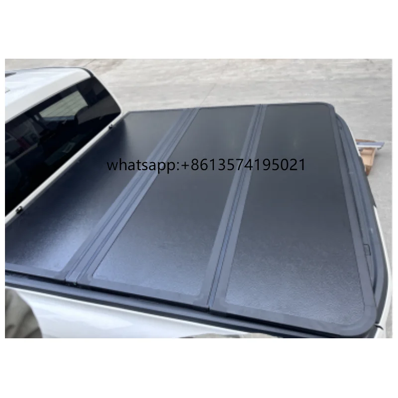 

Aluminum Triple Fold Pickup Truck Waterproof Lockable Tonneau Cover Tailbox Cover Rear Deck Bed Panel Lid For