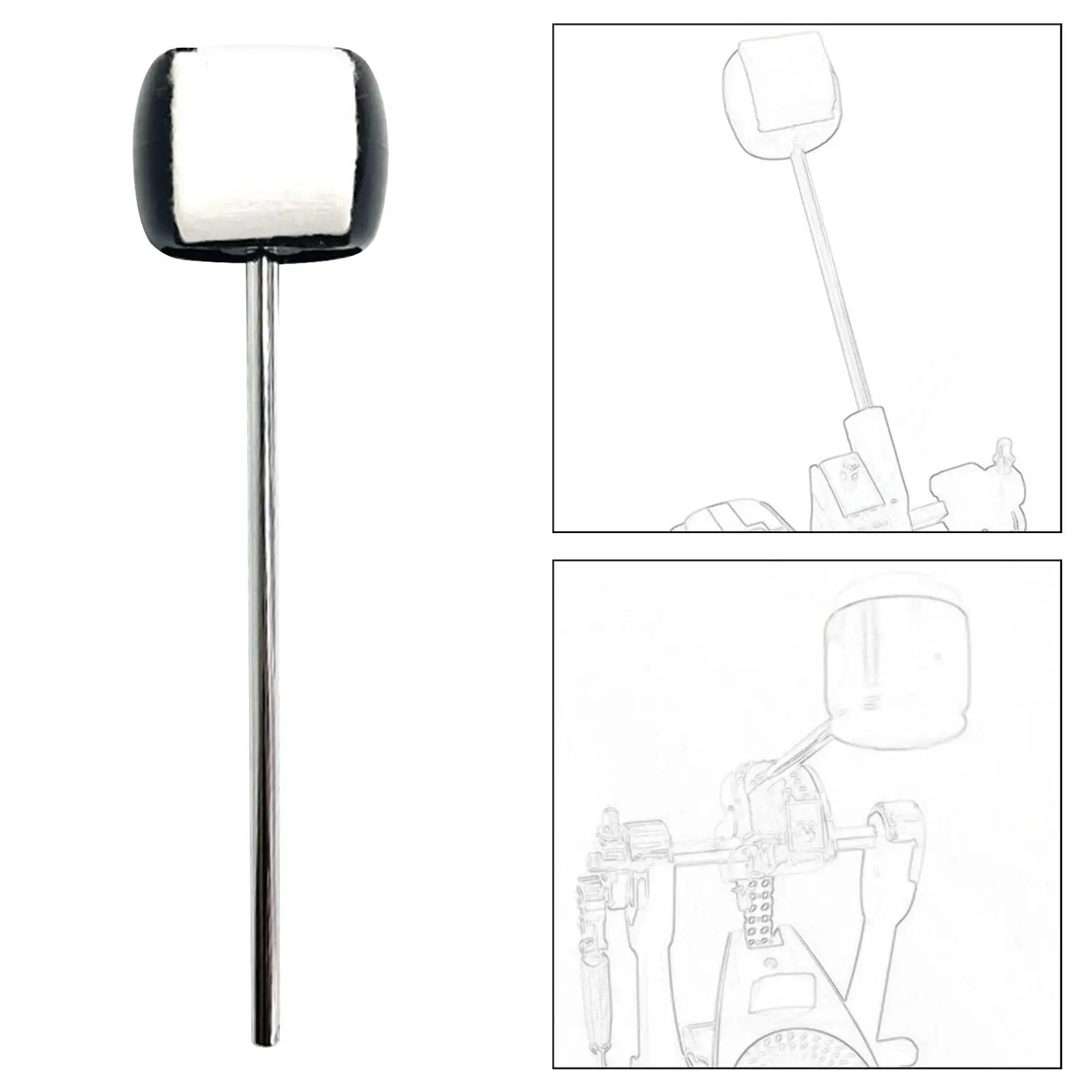 Головки молотка для бас-барабана, практичная педаль для барабана