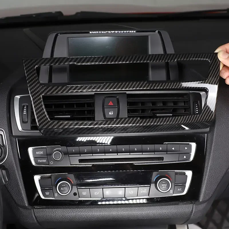 ABS Car Console CD Panel Frame AC Air Vents Cover For BMW 1 2 Series F20 F21 F22 F23 2012-2018 Trim Decorative Car Accessories