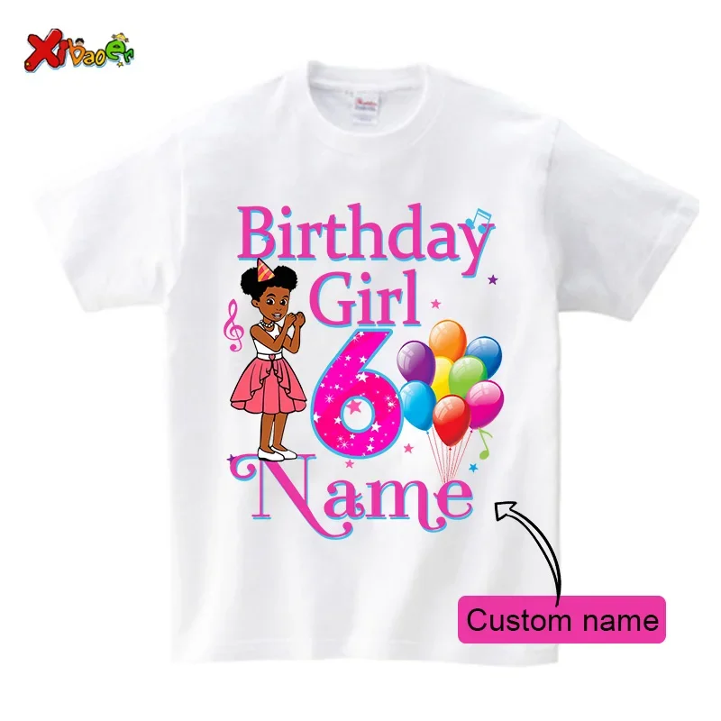 Family Matching Outfits Girls Birthday Party Shirt  Personalized Name 5th 6th 8th Gracie's Corner Family Birthday Party Outfits