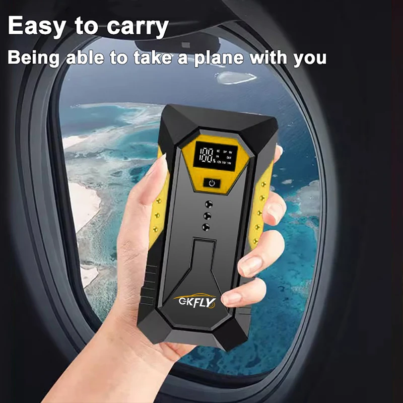 GKFLY 3000A Tragbarer Auto-Starthilfe 59,2 Wh Power Bank Auto-Booster-Ladegerät 12 V Startgerät Benzin Diesel Auto-Booster Buster – Detail 11