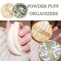 Ensemble de bouffantes de cosmétiques à coussin d'air, avec boîte de rangement, éponge de maquillage en barbe à papa, Clip en cuir souple, outils de maquillage à usage sec et humide 6