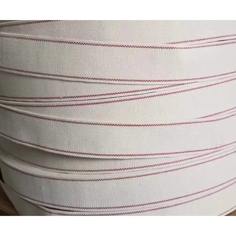 Industrial Ironer Belts Custom Woven Yarn Dyed Warp Lace Fabric Polyester Metallic Belt Roll